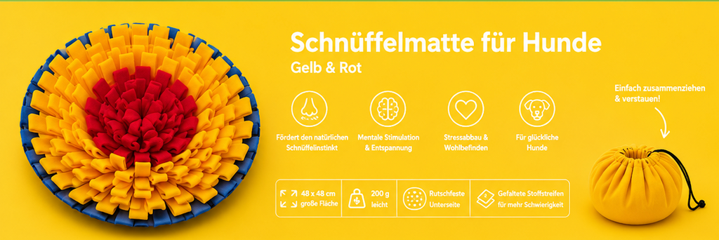 Schnüffelmatte für Hunde – Intelligenzspielzeug &amp; Nasentraining in einem