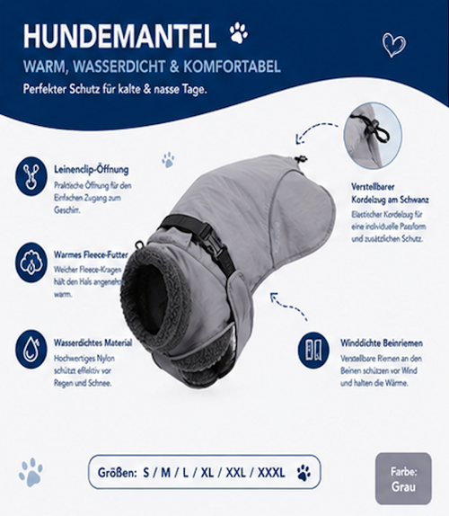 Warmth Meets Style. Der perfekte Wintermantel für deinen Hund.