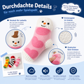 Quietschende Hundespielzeug-Socke zum Verstecken von Leckerlis